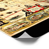 Poster- Kaarten-Jodocus Hondius 43 Poster (Hoek)