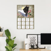 Poster, Kalender, 2021 , Paard, Friesian Poster (Thuiskantoor)