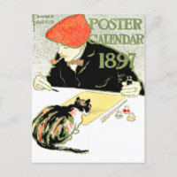 Poster kalender - Edward Penfield -  kattenkunst