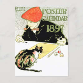Poster kalender - Edward Penfield - kattenkunst Briefkaart
