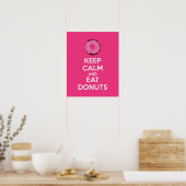 Poster kalm houden en donuts eten afdrukken (Keuken)