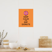 Poster kalm houden en donuts eten afdrukken (Keuken)