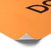 Poster kalm houden en donuts eten afdrukken (Hoek)