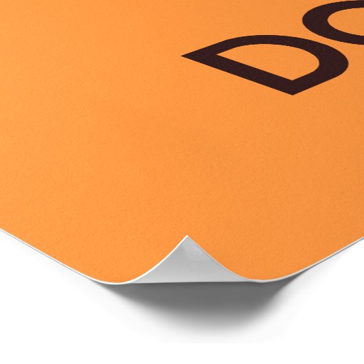 Poster kalm houden en donuts eten afdrukken (Hoek)