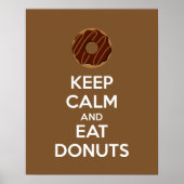 Poster kalm houden en donuts eten afdrukken (Voorkant)