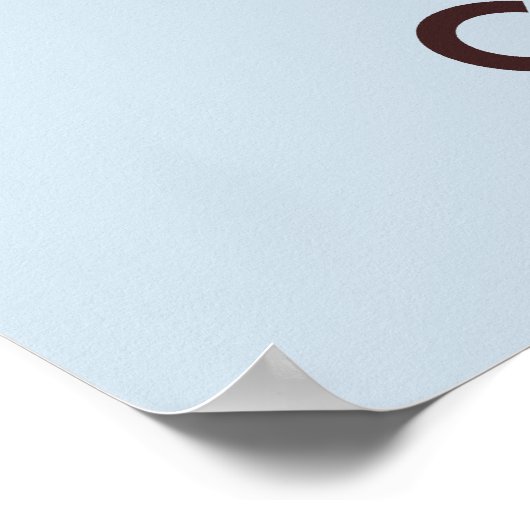 Poster kalm houden en eten (Hoek)