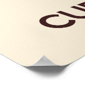 Poster kalm houden en eten (Hoek)