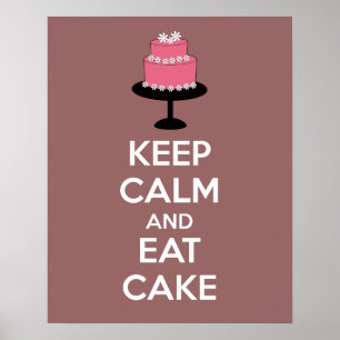 Poster kalm houden en eten