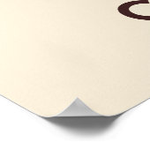 Poster kalm houden en eten (Hoek)