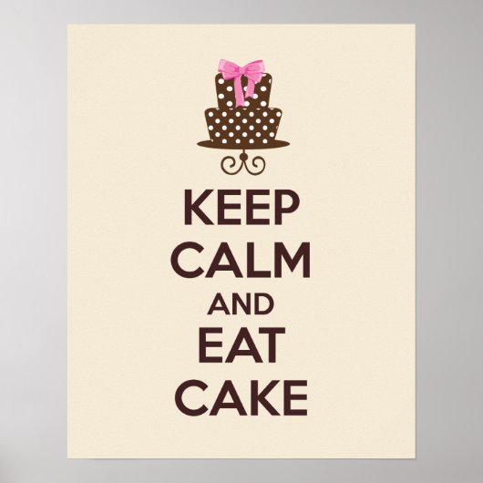 Poster kalm houden en eten (Voorkant)