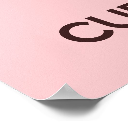 Poster kalm houden en eten (Hoek)