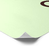 Poster kalm houden en eten (Hoek)