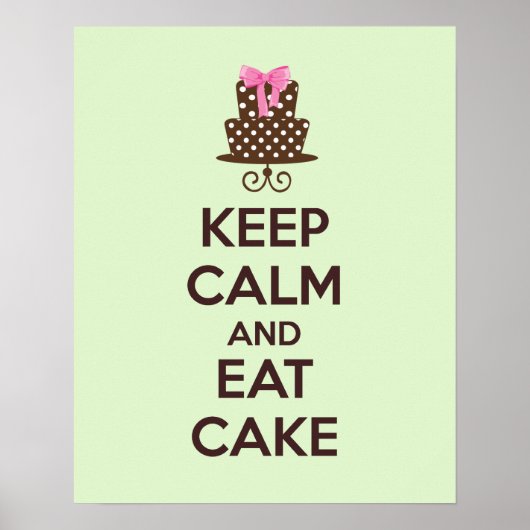 Poster kalm houden en eten (Voorkant)