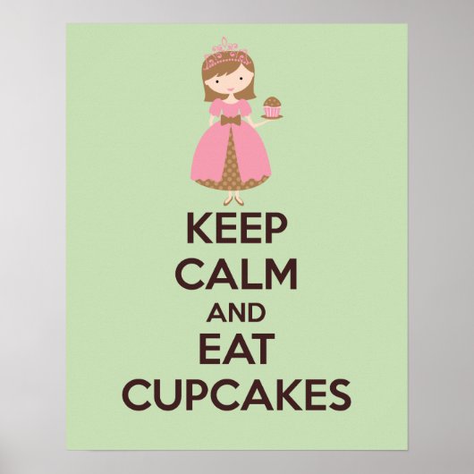 Poster kalm houden en eten (Voorkant)