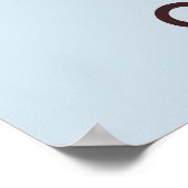 Poster kalm houden en eten (Hoek)