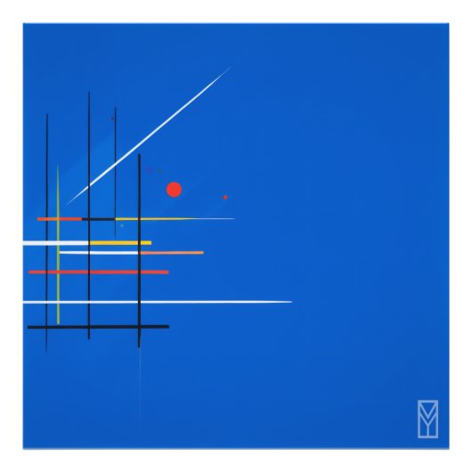 Pôster Kandinsky e a Crise da Tela Azul Foto Afdruk (Voorkant)
