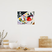 Poster Kandinsky Red Spot (Keuken)
