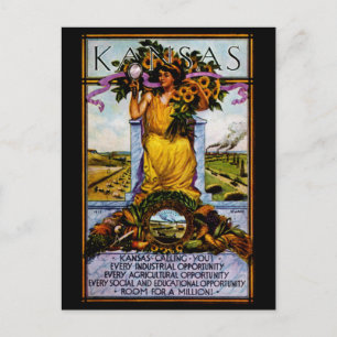 poster Kansas 1911 Briefkaart
