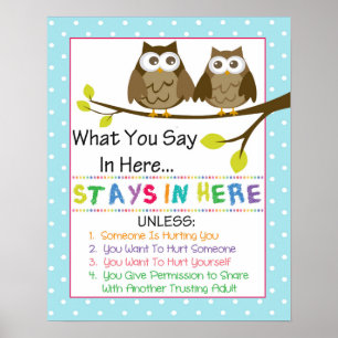 Poster Kantoor Vertrouwelijkheid advies