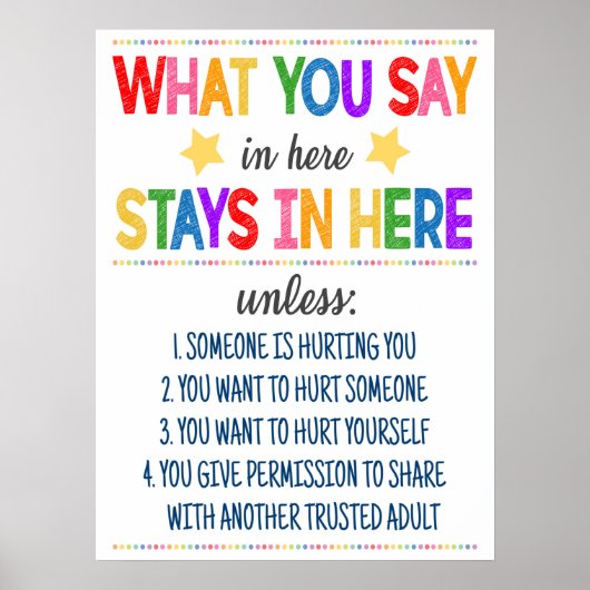 Poster Kantoor Vertrouwelijkheid advies (Voorkant)