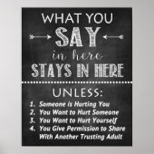 Poster Kantoor Vertrouwelijkheid advies (Voorkant)