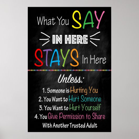 Poster Kantoor Vertrouwelijkheid advies (Voorkant)