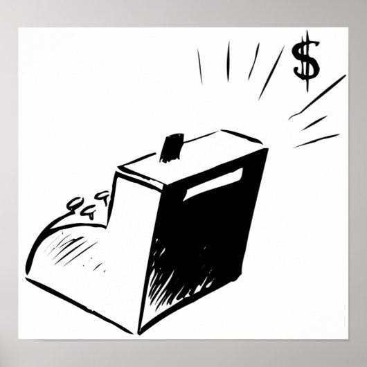 Poster kasregister (Voorkant)