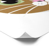 Poster Kat Faces (Hoek)