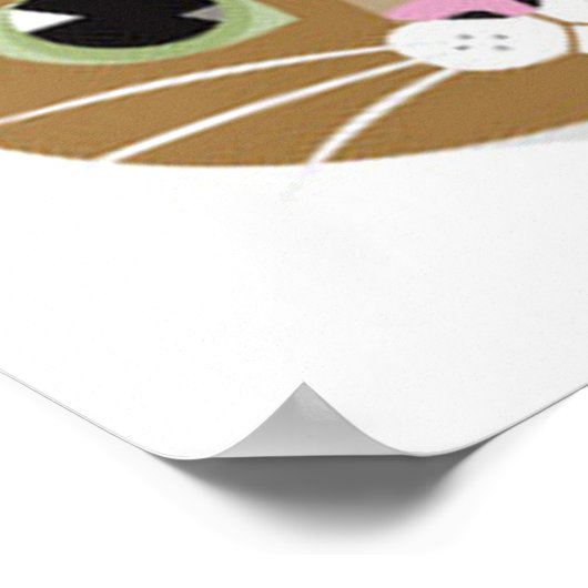 Poster Kat Faces (Hoek)