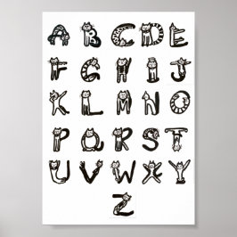 Poster - katoenalfabet