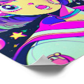 Poster Kawaii Anime Girl (Hoek)