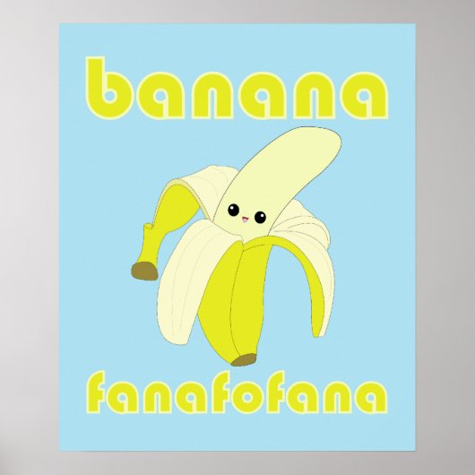 Poster Kawaii Banana Fanafofana (Voorkant)