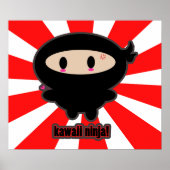 Poster Kawaii Ninja (Voorkant)