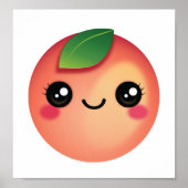 Poster Kawaii Peach (Voorkant)