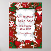 Poster kerstbake Sale Gingerbrood (Voorkant)