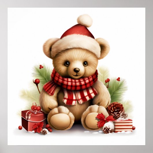 Poster kerstBeer (Voorkant)