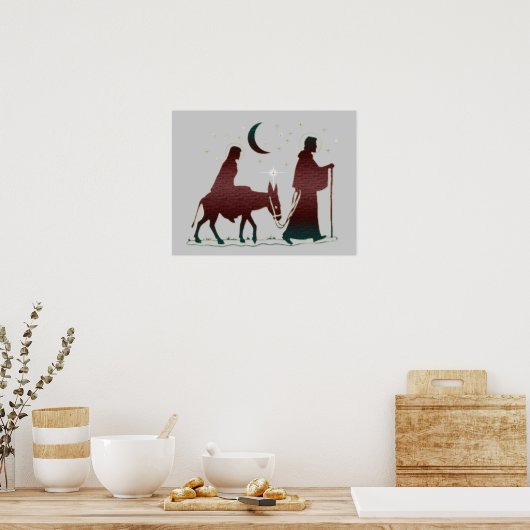 Poster kerstbethlehem Art (Keuken)