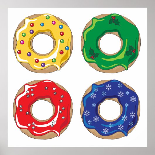 Poster kerstdonuts (Voorkant)