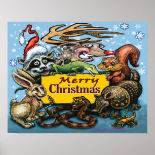 Poster kerstfeest