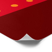 Poster kerstfeestdagen met kerstbomen (Hoek)