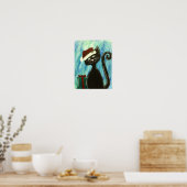 Poster kerstKat (Keuken)