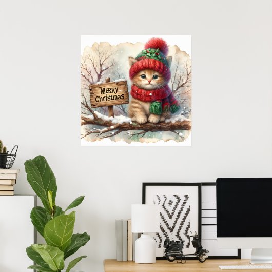 Poster kerstKat (Thuiskantoor)