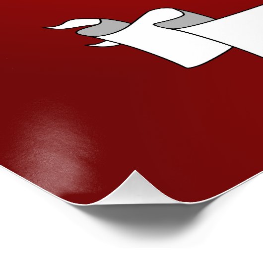 Poster kerstman cartoon (Hoek)