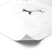 Poster Kerstmis Snowy Fairy Tale. Fantasy Forest (Hoek)