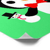 Poster kerstpinguïn 2 (Hoek)