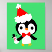 Poster kerstpinguïn 2 (Voorkant)