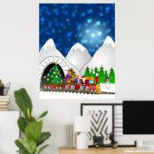 Poster kersttrein (Thuiskantoor)