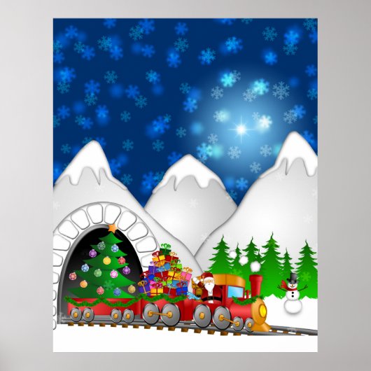 Poster kersttrein (Voorkant)