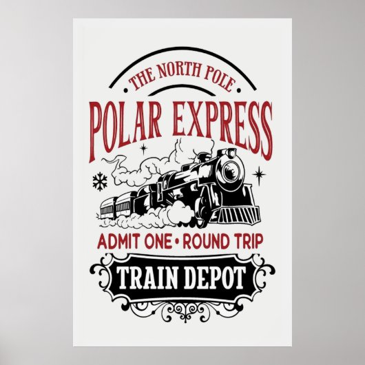 Poster kersttrein (Voorkant)