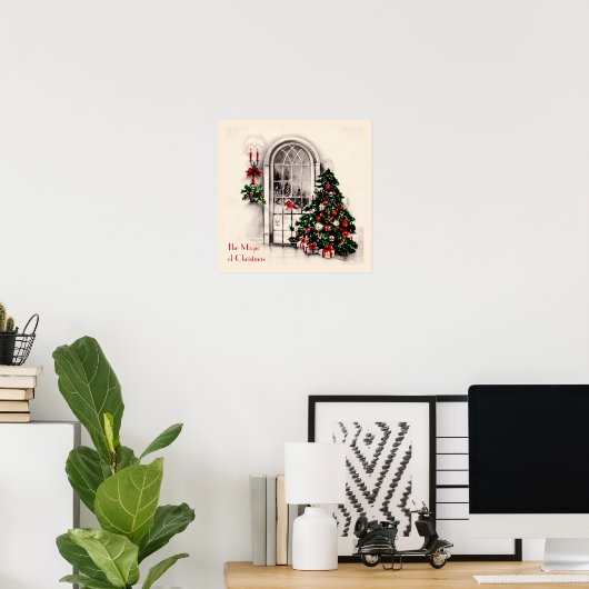 Poster kerstvenster (Thuiskantoor)